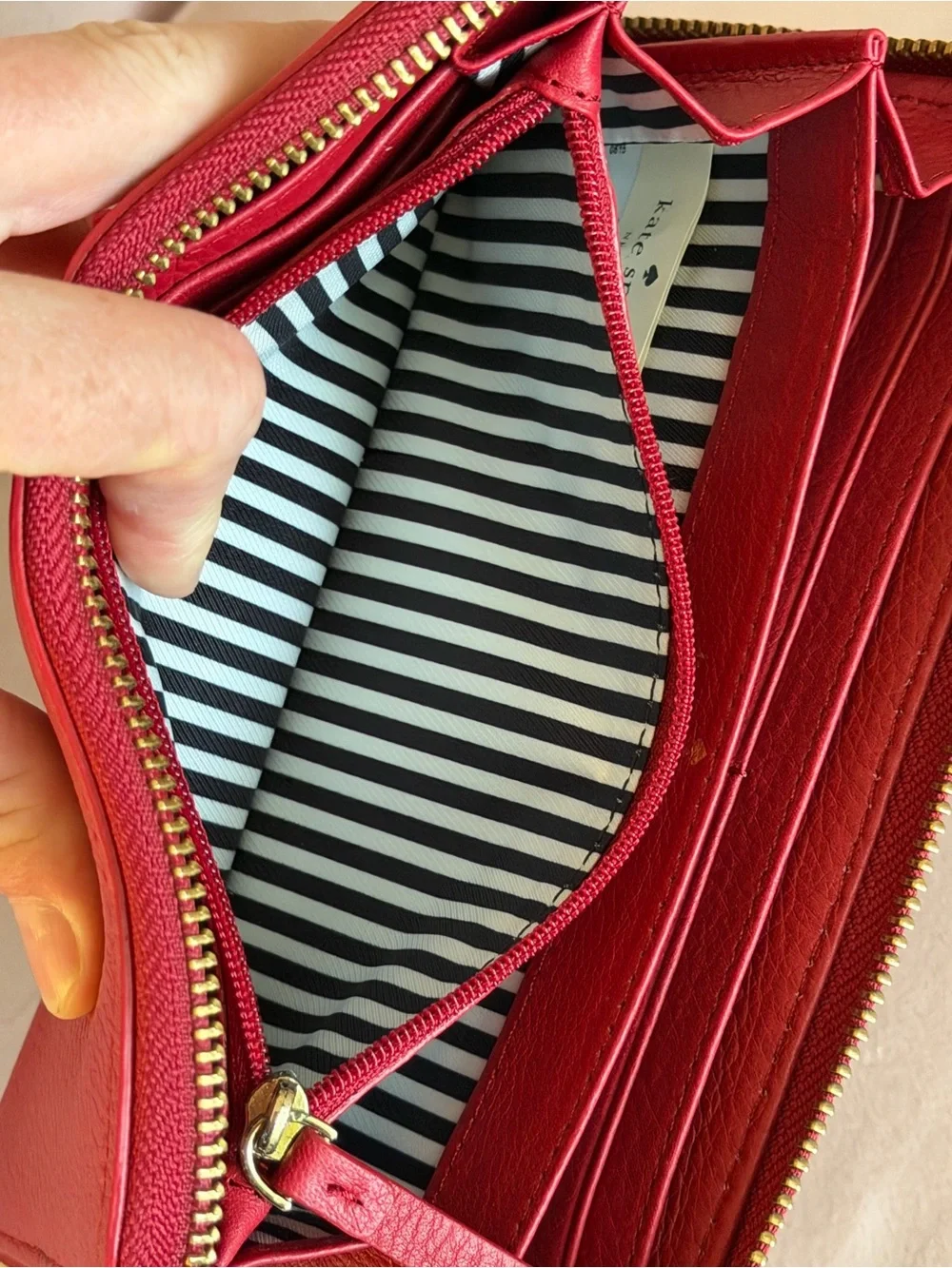 kate spade sleek red